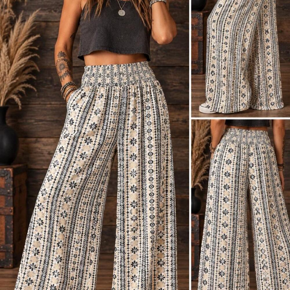 Flowy rhea palazzo pants featuring